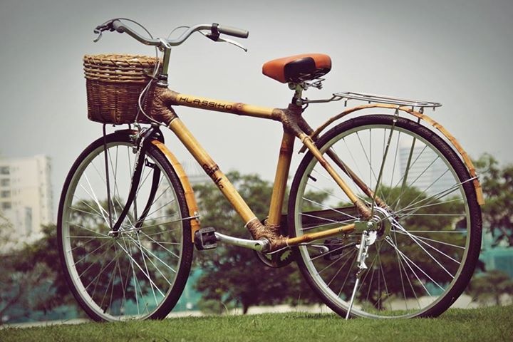 Mẫu xe Klassico cổ điển. Tất cả các mẫu này đều của Viet BambooBike.
