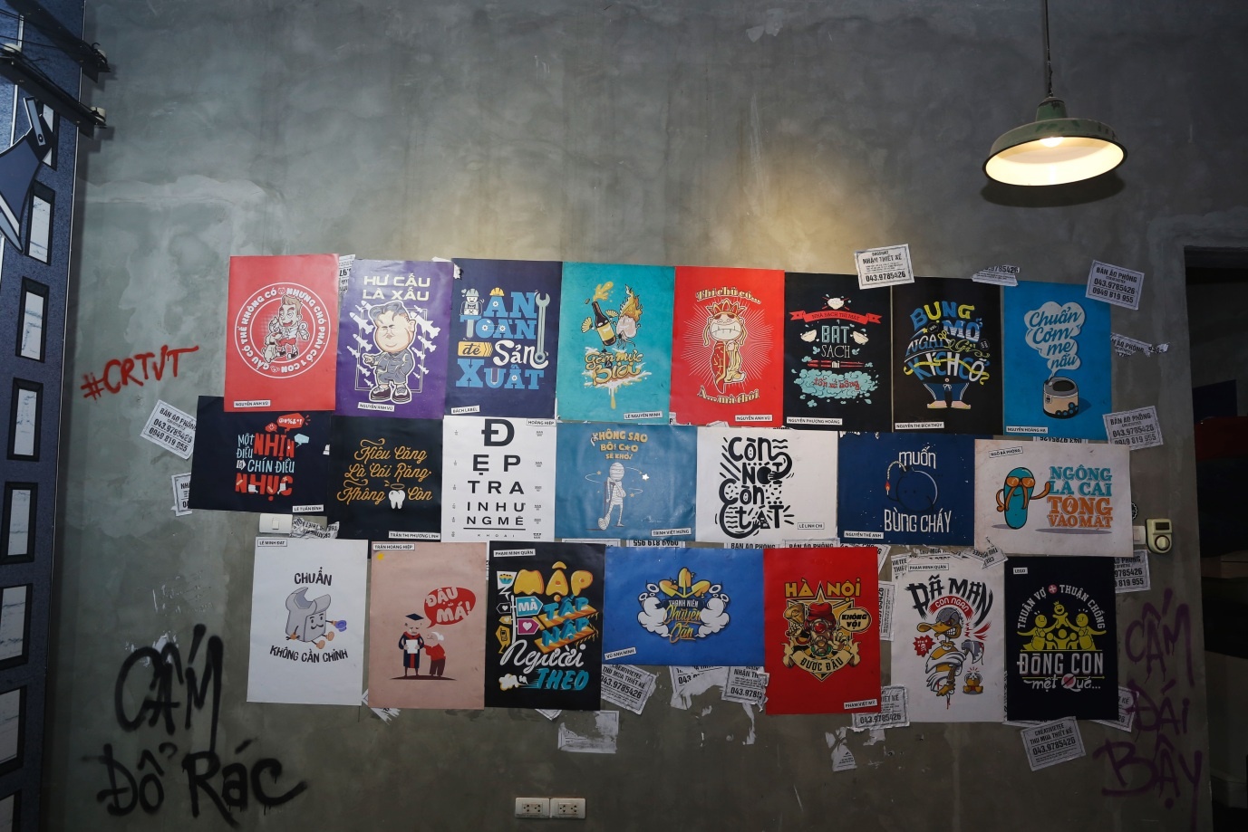 Không gian của buổi trao giải và triển lãm Creativietee.