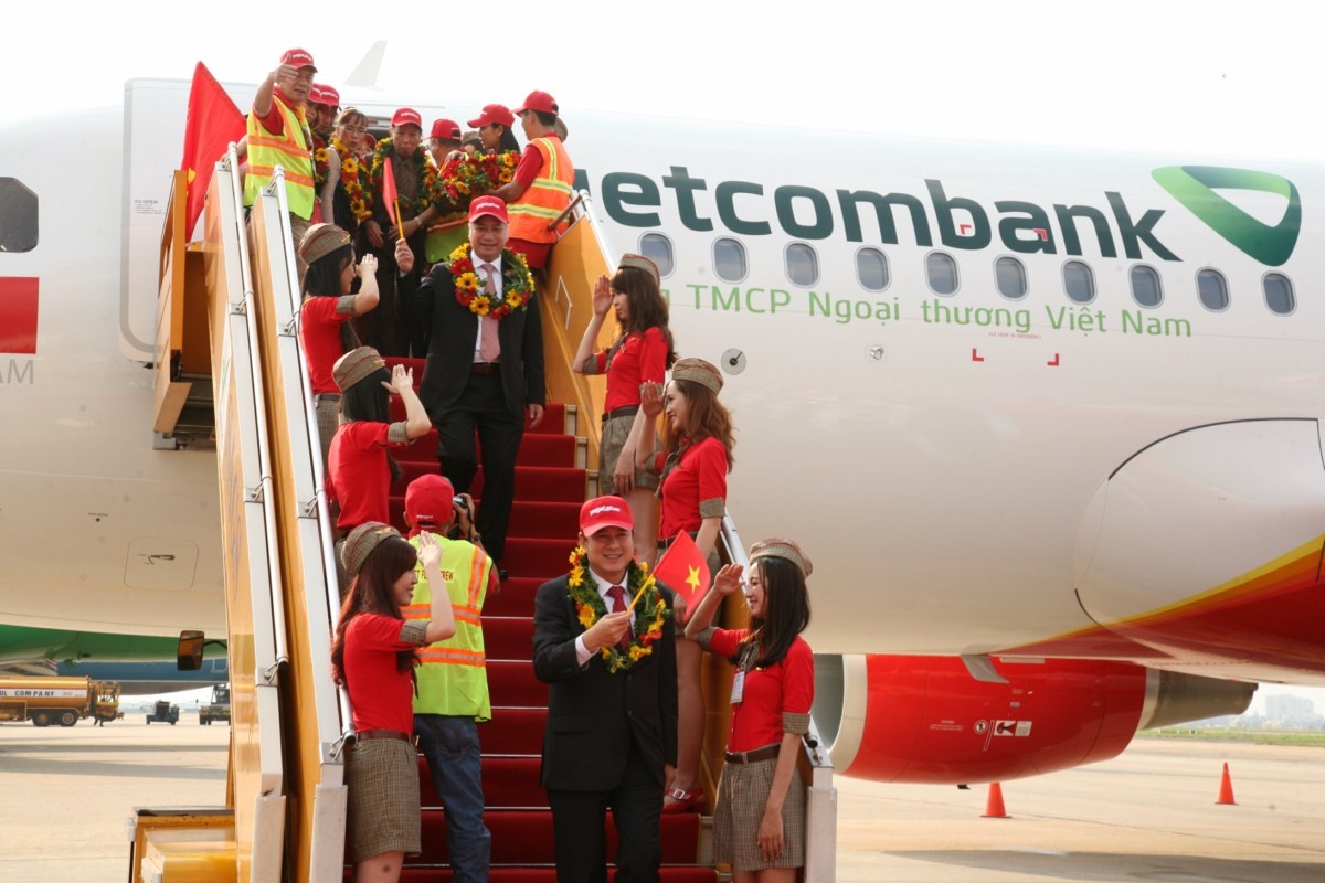 Hành khách luôn được chào đón nồng nhiệt khi bay cùng Vietjet.