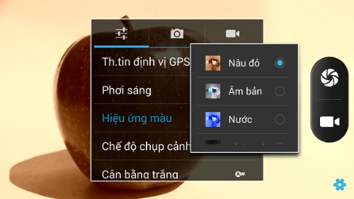 Tùy chỉnh cho phép dùng như một máy chụp hình chuyên nghiệp.