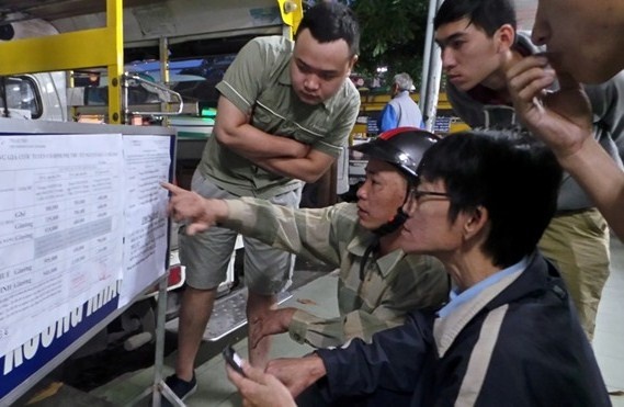 Ap luc mua ve tau xe ngay Tet cua sinh vien, nguoi lao dong hinh anh