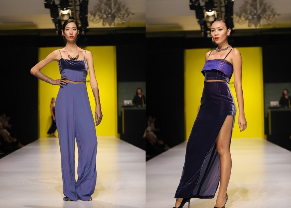 Gam màu tương phản, họa tiết hài hòa trên nền chất liệu gấm, tất cả sẽ biến bạn thành một cô nàng quý phái nhưng không kém phần tươi mới, rạng rỡ.h