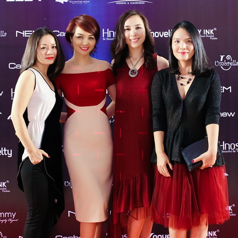 NTK Tâm Nguyễn – DN Mai Thu Huyền – Á hậu Dương Trương Thiên Lý – GĐ Thương hiệu Lê Thu Hằng