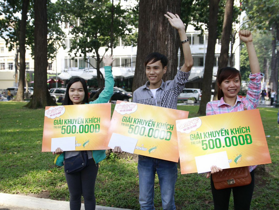 Sau khi hoàn thành thử thách, người chơi nhận được giải khuyến khích khuyến khích là những bao lì xì trị giá 500.000 đồng từ đơn vị tổ chức 7Up, Revive và Mirinda.