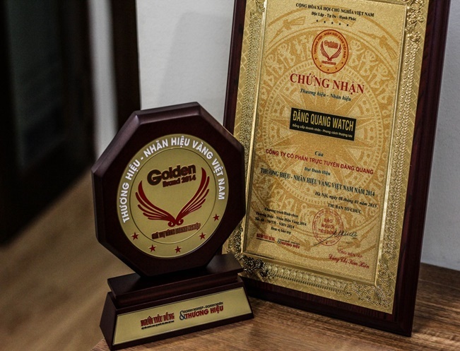 Dang Quang Watch dat giai 'Thuong hieu vang Viet Nam 2014' hinh anh