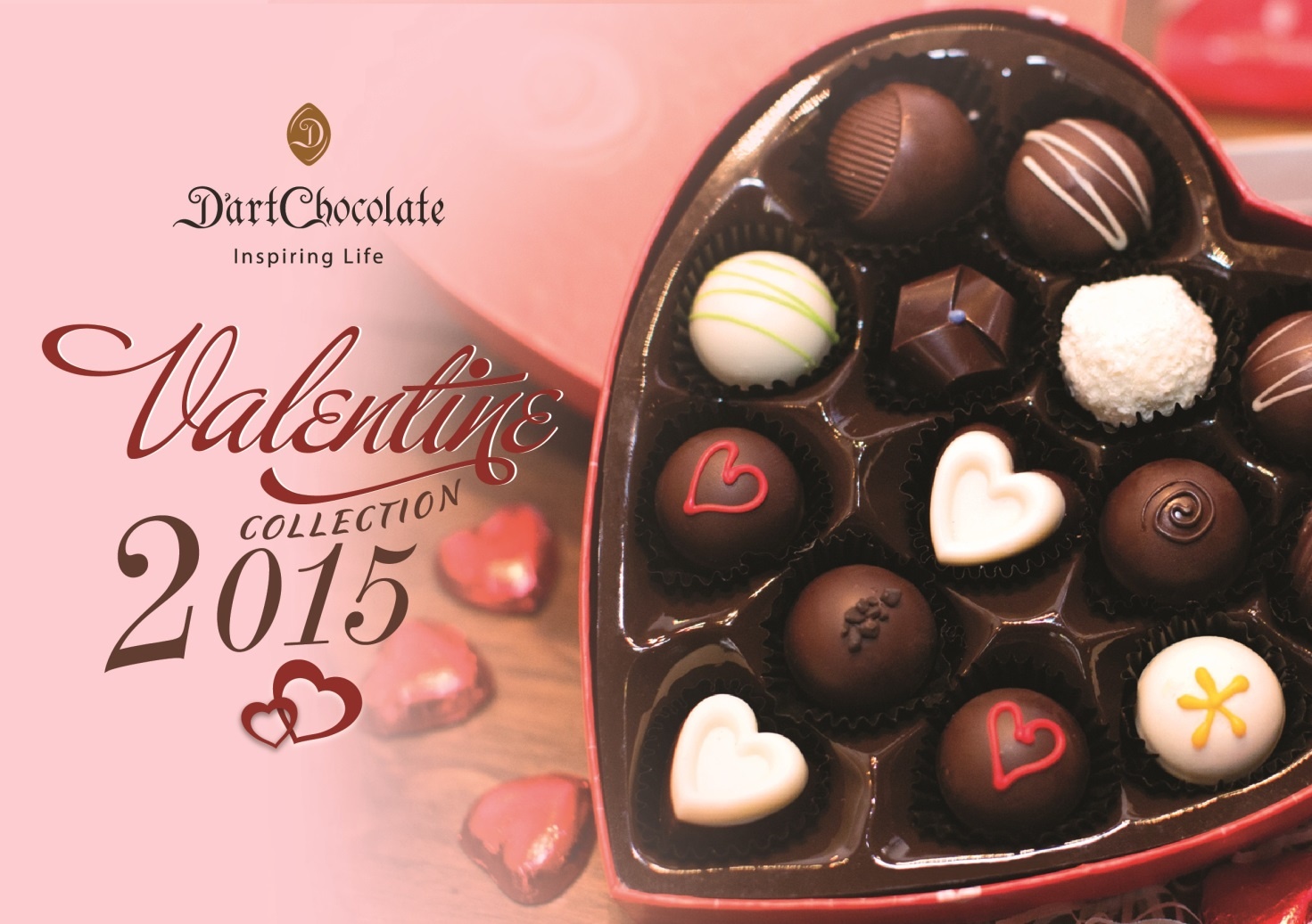 Bộ sưu tập Valentine 2015 của D’art Chocolate.