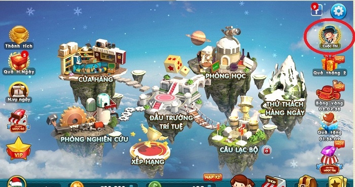 Click vào biểu tượng