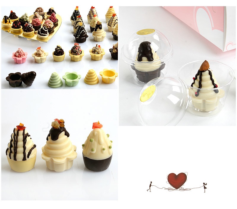 Cach lam chocolate 3D xinh va la cho Valentine hinh anh