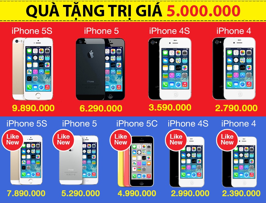 iPhone 5/5S/4S đang là lựa chọn hàng đầu trên thị trường smartphone hiện nay với khả năng đáp ứng mọi nhu cầu của bạn.