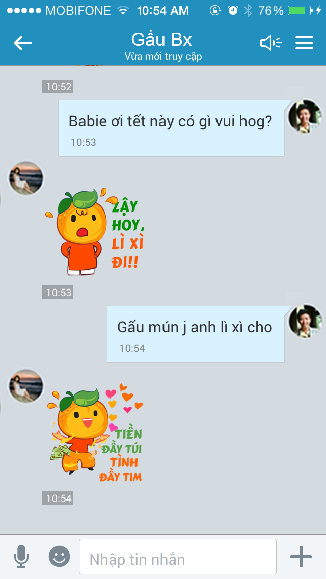 Bộ sticker giúp các cặp đôi dễ dàng thể hiện tình cảm trên ứng dụng Zalo.