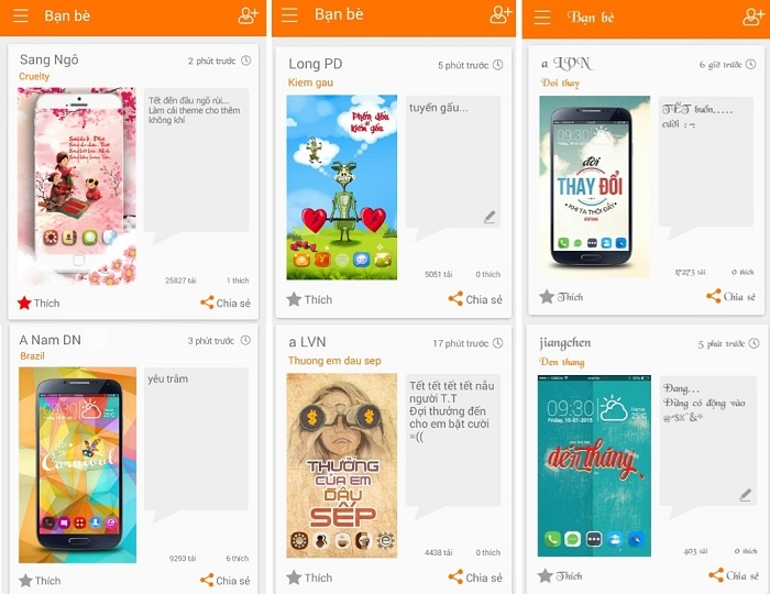 Cập nhật Tết từng giây với tính năng bạn bè.