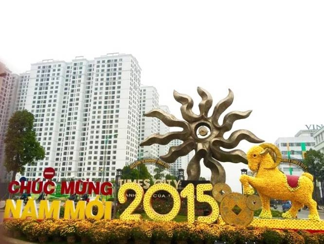 Ruc ro sac xuan tai Vincom hinh anh