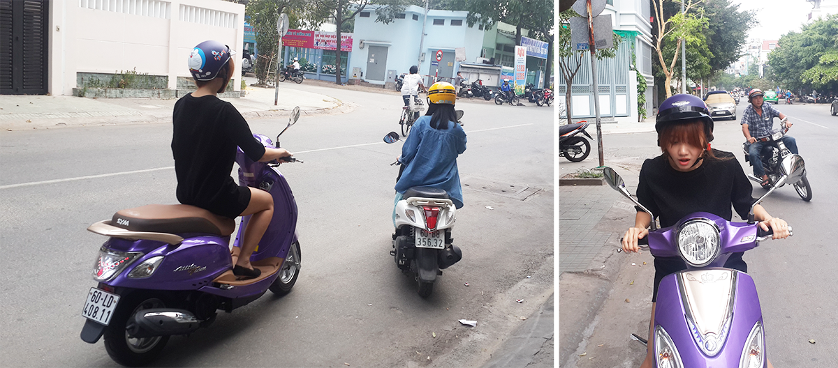 Hari  gặp phải một người sang đường quên xi-nhan. Khá bất ngờ nhưng cô nàng vẫn lanh trí xử lí nhờ Attila Venus có hệ thống thắng kết hợp CBS. Chỉ cầm nhẹ nhàng phanh trái xe của Hari đã có thể dừng lại.