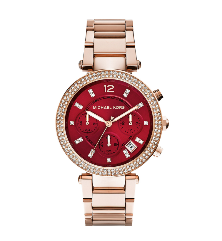 Nếu là cô nàng năng động, yêu thể thao, Chronograph Parker Rose Gold sẽ là người bạn đồng hành hữu ích.  