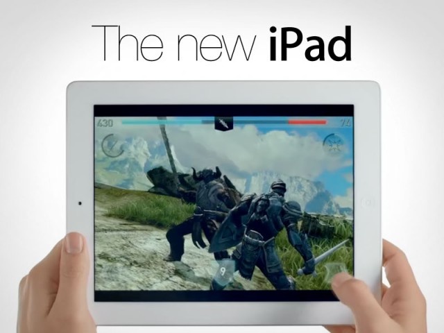 Pin của New iPad có thời gian sử dụng lên tới 10 tiếng.