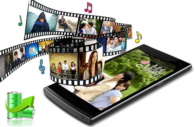 Máy có màn hình 5 inch chuẩn HD, loa ngoài 3D.