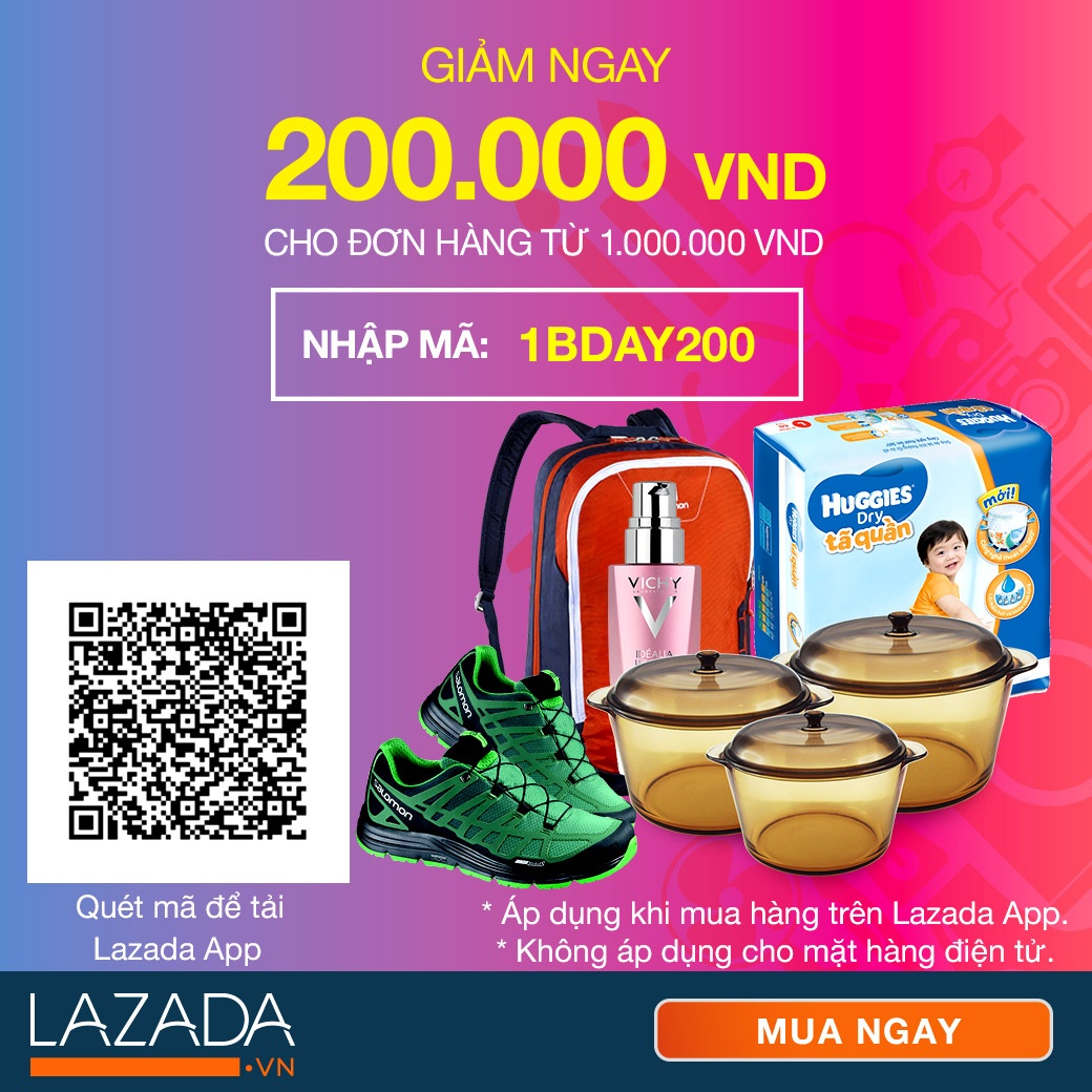 Co hoi mua hang giam gia dac biet dip sinh nhat Lazada hinh anh
