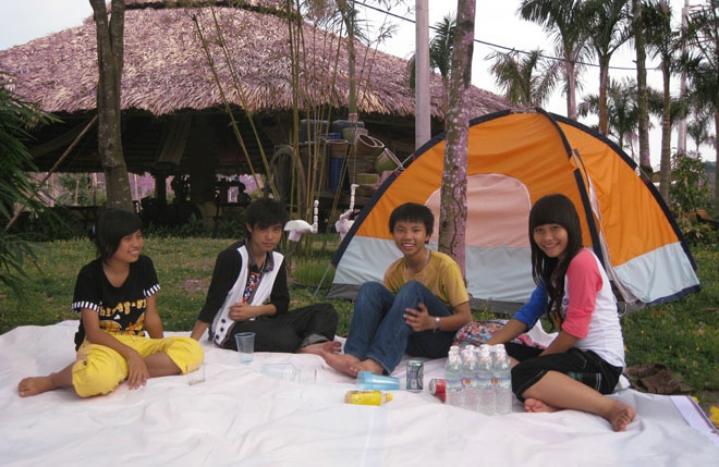 Khu cắm trại mát mẻ và rộng rãi của Đại Nam.