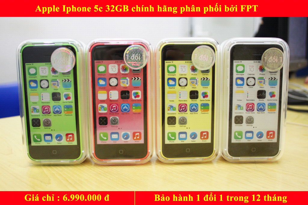 iPhone 5C 32 GB chinh hang FPT bat ngo giam 2 trieu dong hinh anh