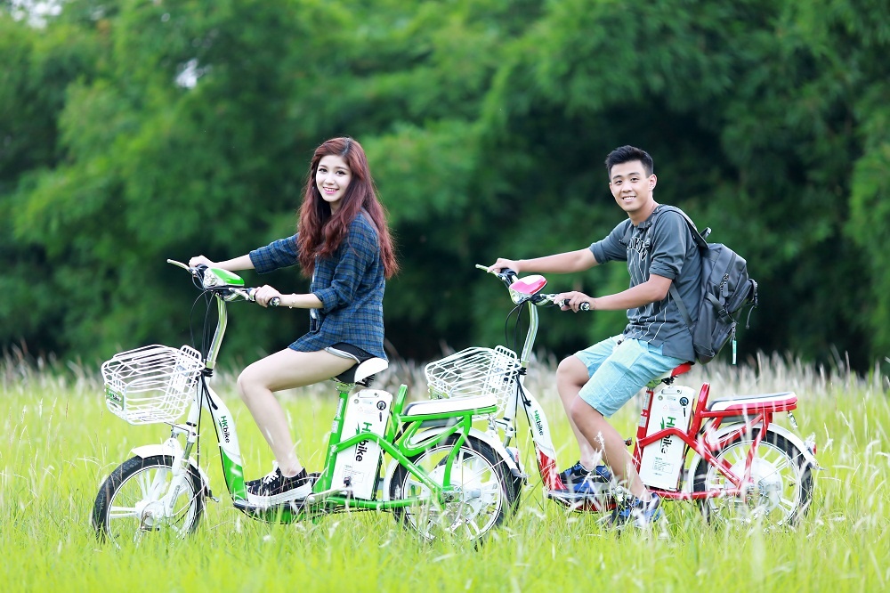 HKbike giam gia xe dap dien chay pin re hon xe ac quy hinh anh