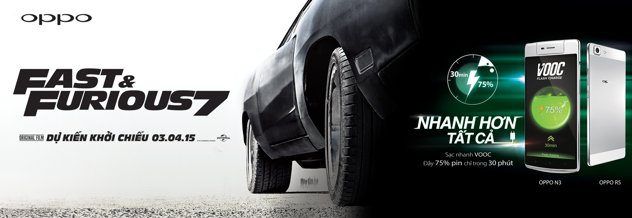 Fast & Furious 7 hứa hẹn mê hoặc người xem bằng những màn đua tốc độ gay cấn cùng khoảnh khắc ngộp thở đòi hỏi phải “Nhanh hơn tất cả”.