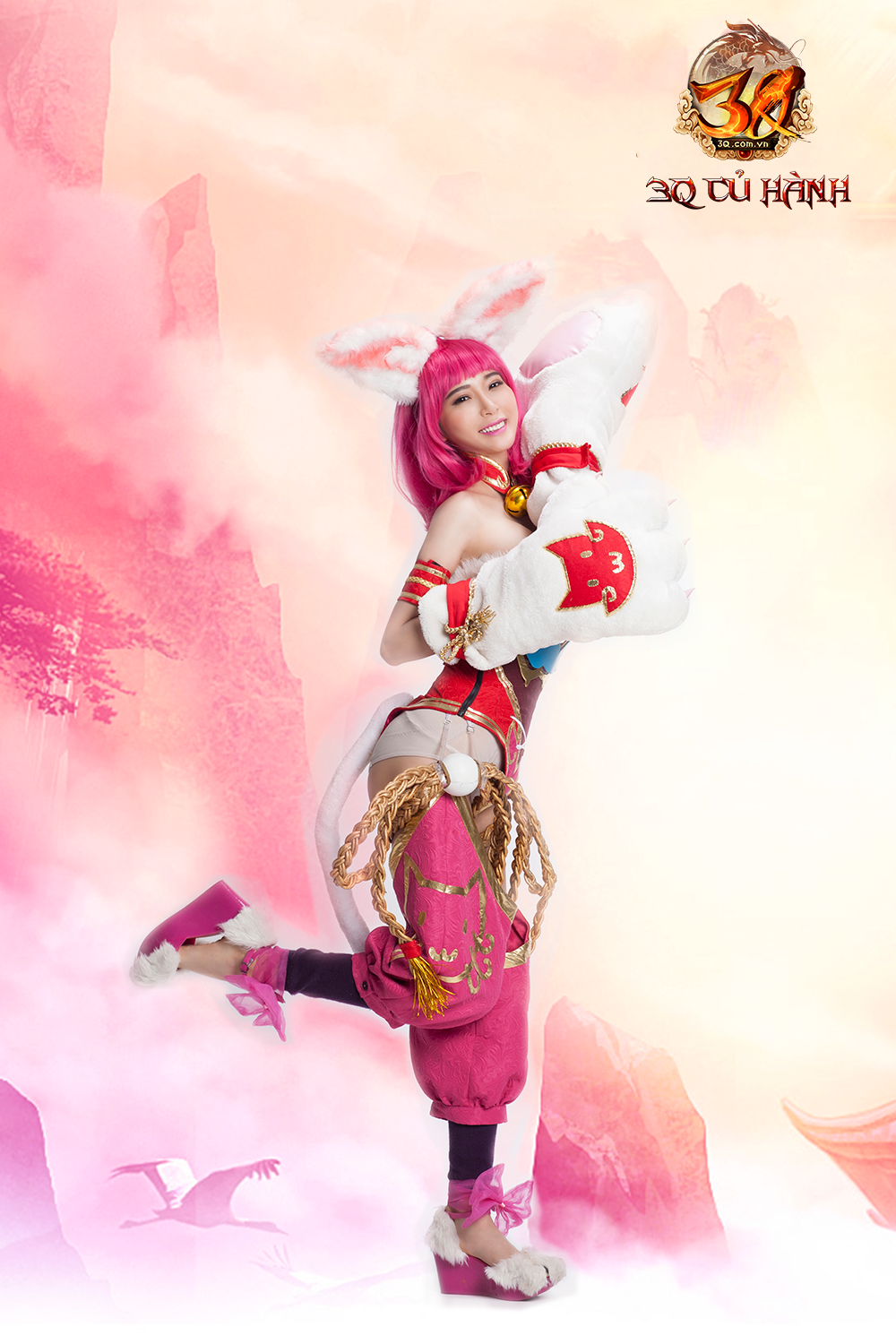 Hotgirl nóng bỏng trong tạo hình cosplay Lữ Mộng Như với bộ trang phục đầu tư công phu và kỹ lưỡng đến từng chi tiết nhỏ.