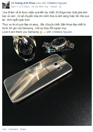 Anh chàng tiếp tục đốn tim tín đồ thời trang khi khoe lọ nước hoa The Fame nổi tiếng của Lady Gaga và chiếc đồng hồ sành điệu. 