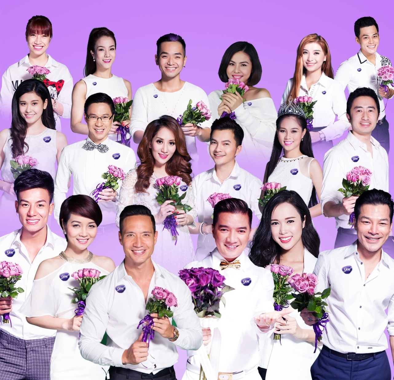 Kim Lý và đông đảo nghệ sĩ cùng tham gia chiến dịch ý nghĩa này.