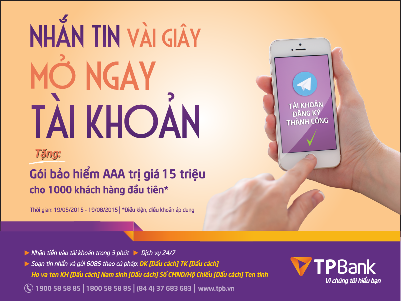 Nhan tin mo tai khoan nhan qua hap dan tai TPBank hinh anh