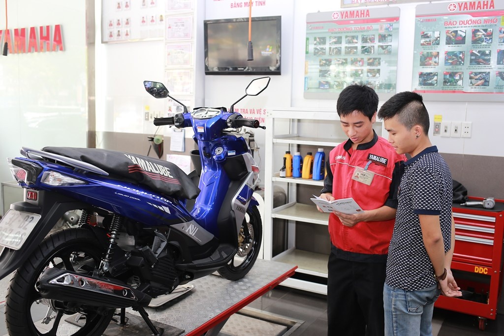 Chế độ bảo hành, bảo dưỡng xe của Yamaha mang đến nhiều quyền lợi cho người mua.