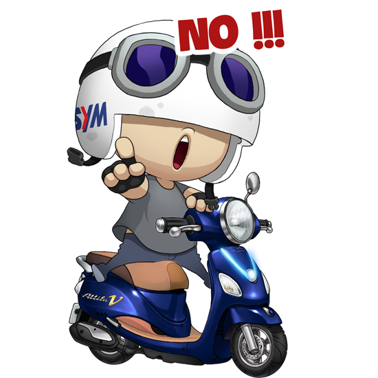 Điểm đặc biệt của bộ SYMan là sự đồng hành của các mẫu xe quen thuộc với giới trẻ đến từ thương hiệu SYM như Attila V, Galaxy và Angela. Tạo hình ngộ nghĩnh nhưng vẫn giữ được những đặc điểm về kiểu dáng, màu sắc, các mẫu xe giúp nhân vật chính trong bộ sticker trở nên đa dạng và vui nhộn hơn.