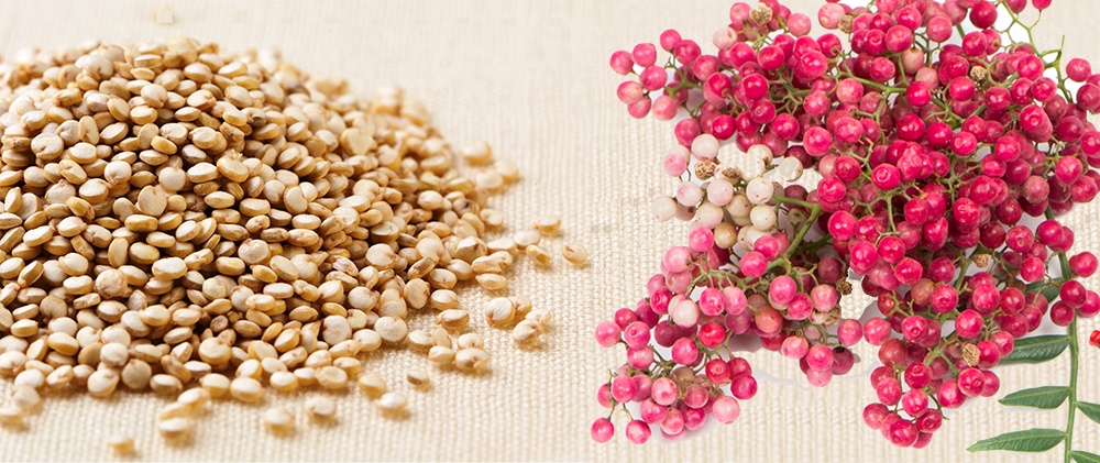 Hạt quinoa và hạt tiêu hồng được các nhà khoa học nghiên cứu đưa vào sản phẩm kem tan mỡ bụng.