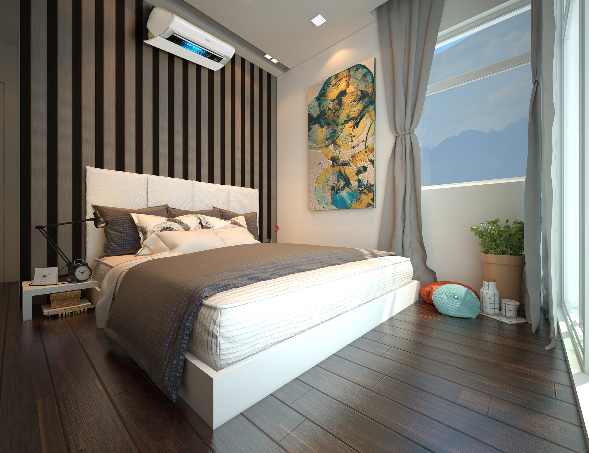 Cach bai tri khong gian song tien nghi cho gia dinh tre hinh anh