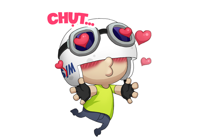 Trao luu to tinh bang sticker SYMan cua cac chang hinh anh