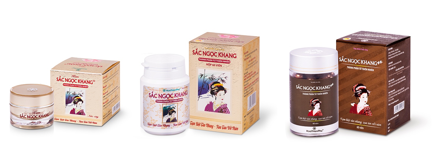 Sản phẩm Sắc Ngọc Khang chính hiệu của Công ty Hoa Thiên Phú.