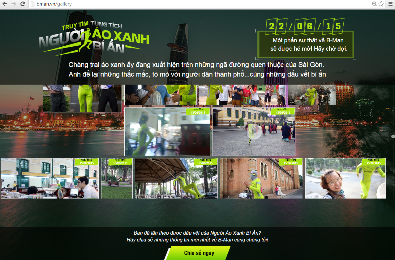 Manh mối duy nhất về “running man” độc đáo này xuất hiện trên website Bman.vn, với lời gợi ý rằng sự thật sẽ được hé lộ vào 22/6.