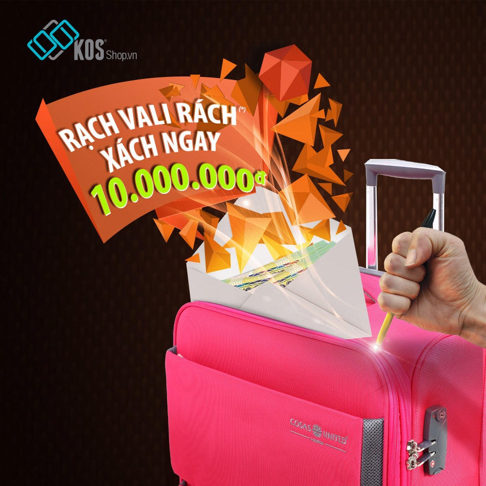 Cuoc thi doc dao thach thuc rach vali nhan 10 trieu dong hinh anh