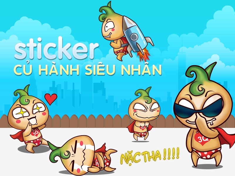Sticker Cu Hanh Sieu Nhan co 6 trieu luot tai tren Zalo hinh anh