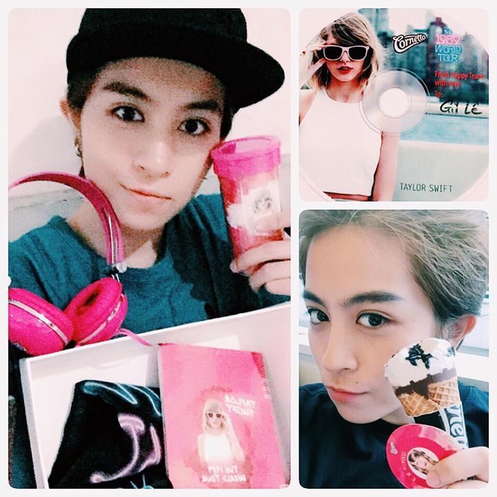 VJ tomboy Gil Lê nhanh chóng săn cho mình một ấn phẩm Taylor Swift - The 1898 World Tour.