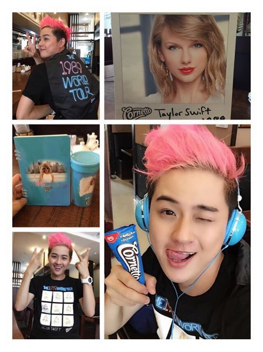 Thanh Duy Idol khoe chiến lợi phẩm vừa sưu tập.