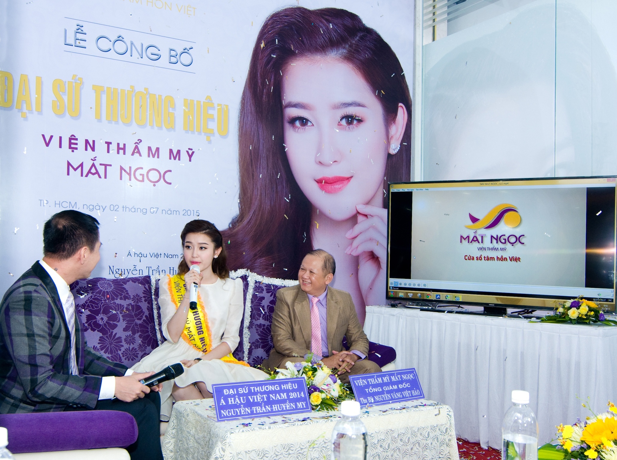 Á hậu Việt Nam 2014 Huyền My chia sẻ về vai trò đại sứ thương hiệu.