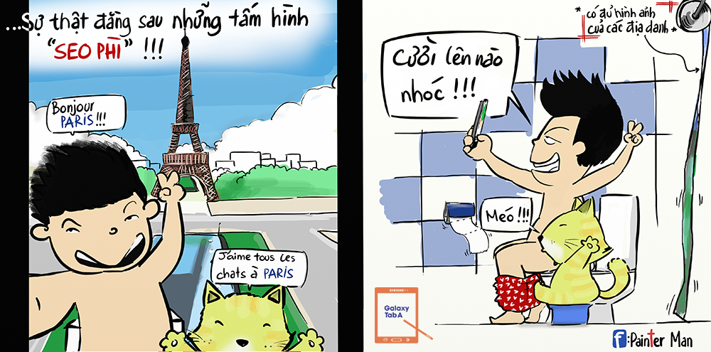 Thói quen sống ảo của nhiều bạn trẻ không nằm ngoài loạt tranh vui này. Bức ảnh selfie đẳng cấp của Quần Tim Đỏ có lẽ cũng đúng với một số cư dân mạng.