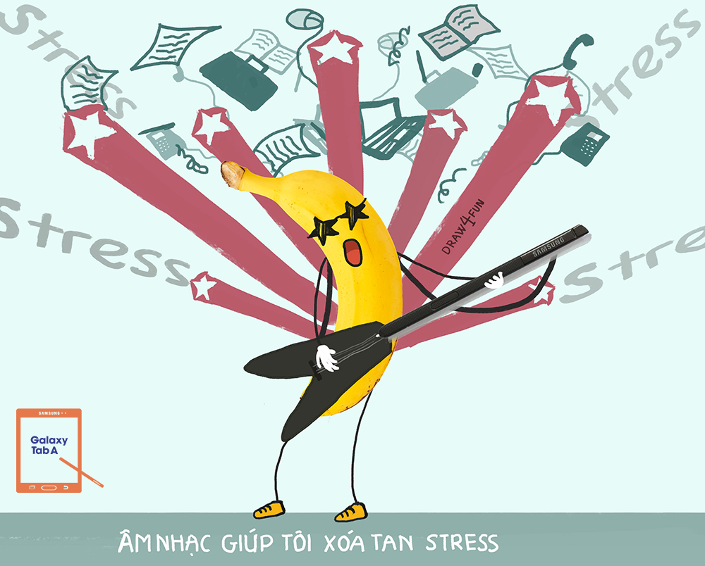 Sử dụng S Pen và tính năng Sketch Book trong Galaxy Tab A, chủ nhân của fanpage Draw 4 fun và Painter Man nhanh chóng phác hoạ và hoàn chỉnh những ý tưởng mới mẻ nhanh chóng.