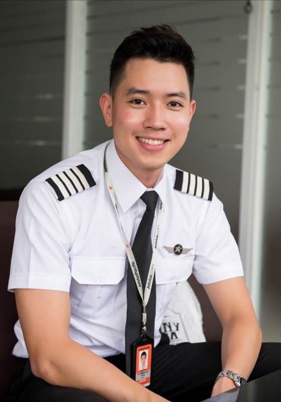 Nguyễn Quang Đạt là cơ trưởng trẻ tuổi nhất Việt Nam.