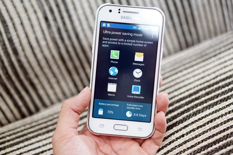 Samsung Galaxy J1: Smartphone gia re, dang mong, pin trau hinh anh