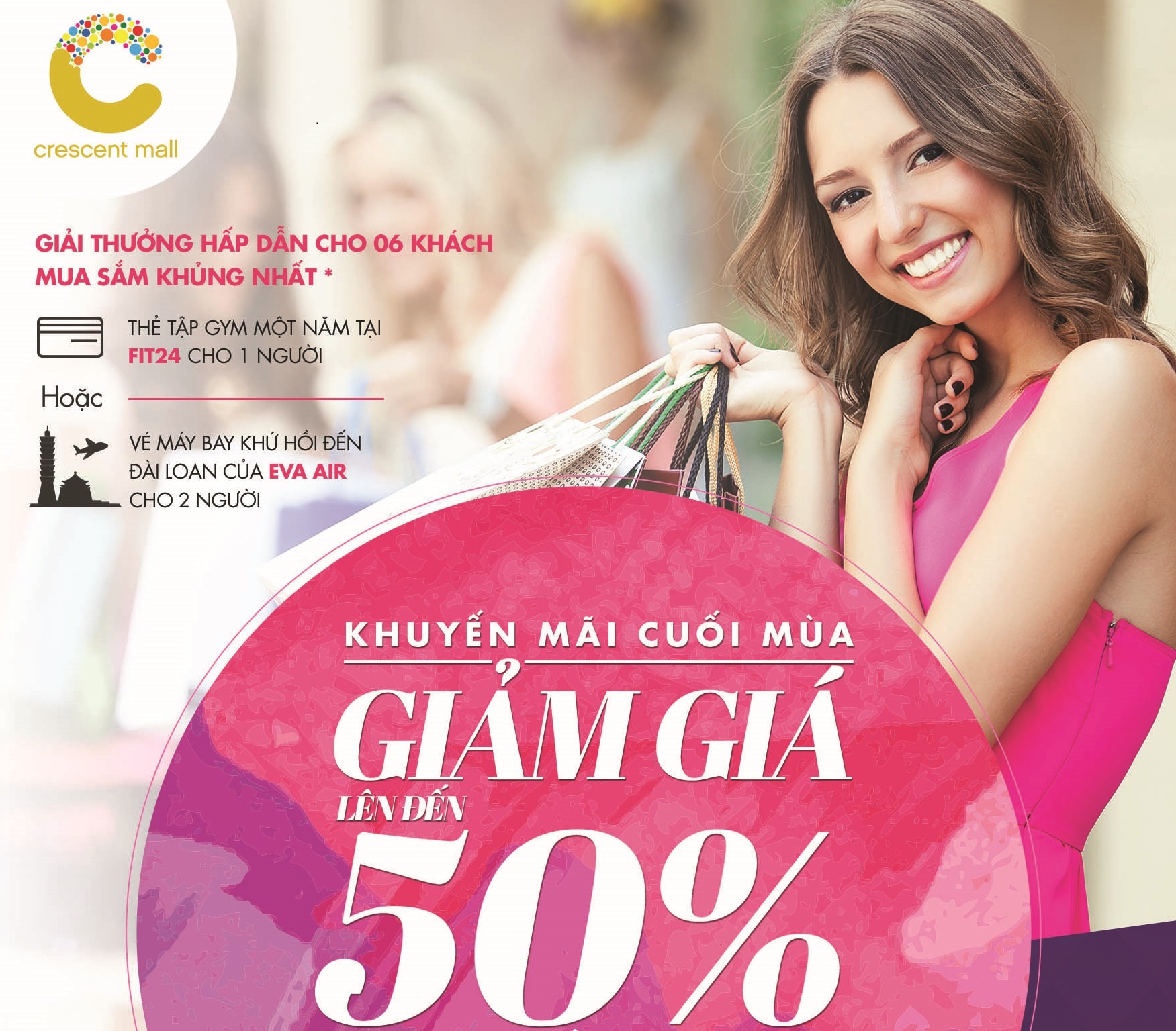 Co hoi mua hang hieu gia re tai Crescent Mall hinh anh