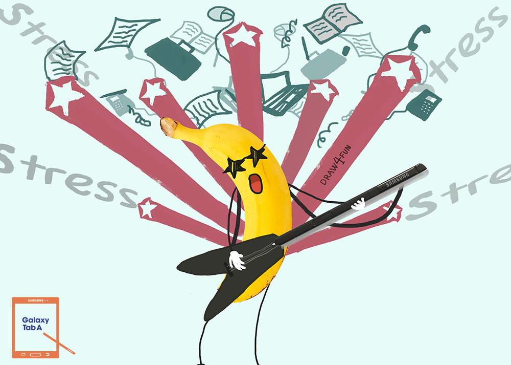 Họa sĩ 9X Draw 4 Fun cũng có cảm hứng đặc biệt với trái chuối dễ thương khi ra mắt một loạt ảnh chế về chủ đề này. Câu chuyện hài hước bắt đầu từ tình yêu với âm nhạc…