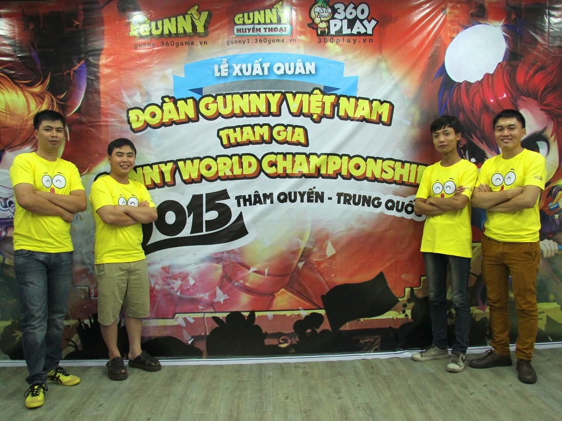 4 tuyển thủ Gunny Việt trong màu áo Gunny 2015.