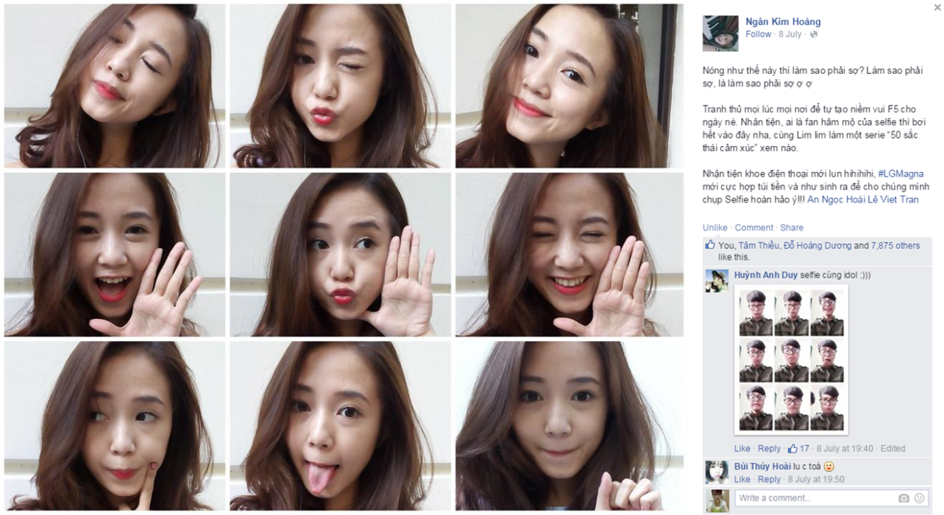 Salim gây ấn tượng bởi hình ảnh dễ thương, nhí nhảnh.