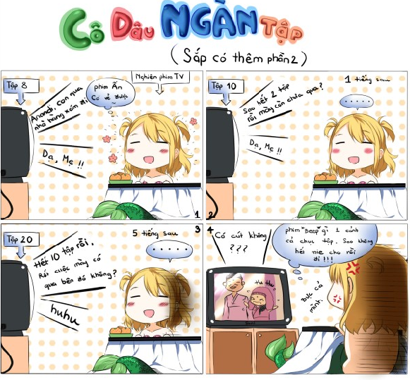 Tiên iCá nghiện phim “số dzách” vẫn phải khuất phục “Cô Dâu Ngàn Tập”